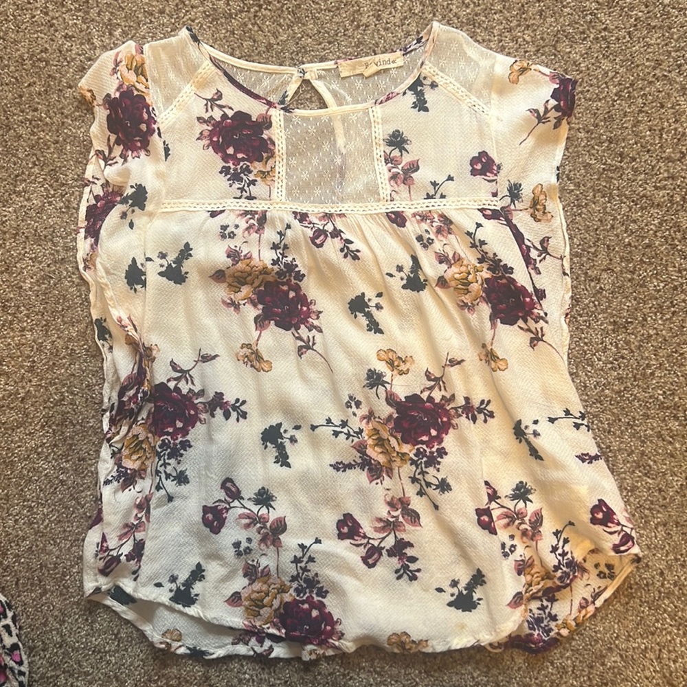 “Rewind” floral tank top